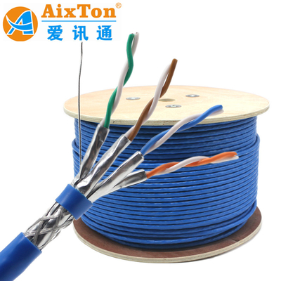 SSTP SFTP CAT8 CAT7E Сетевой кабель 40G Высокая скорость 2000Mhz Двойной щит 22AWG 23AWG Производитель