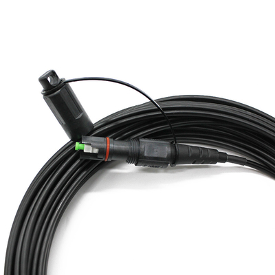 Подсчет волокон 2 Водостойкий Optitap Corning SC APC Connector Волоконно-оптический патч кабель с G657a1 G657a2 Однорежимный кабель плоской капли длина волны 1310/1550nm
